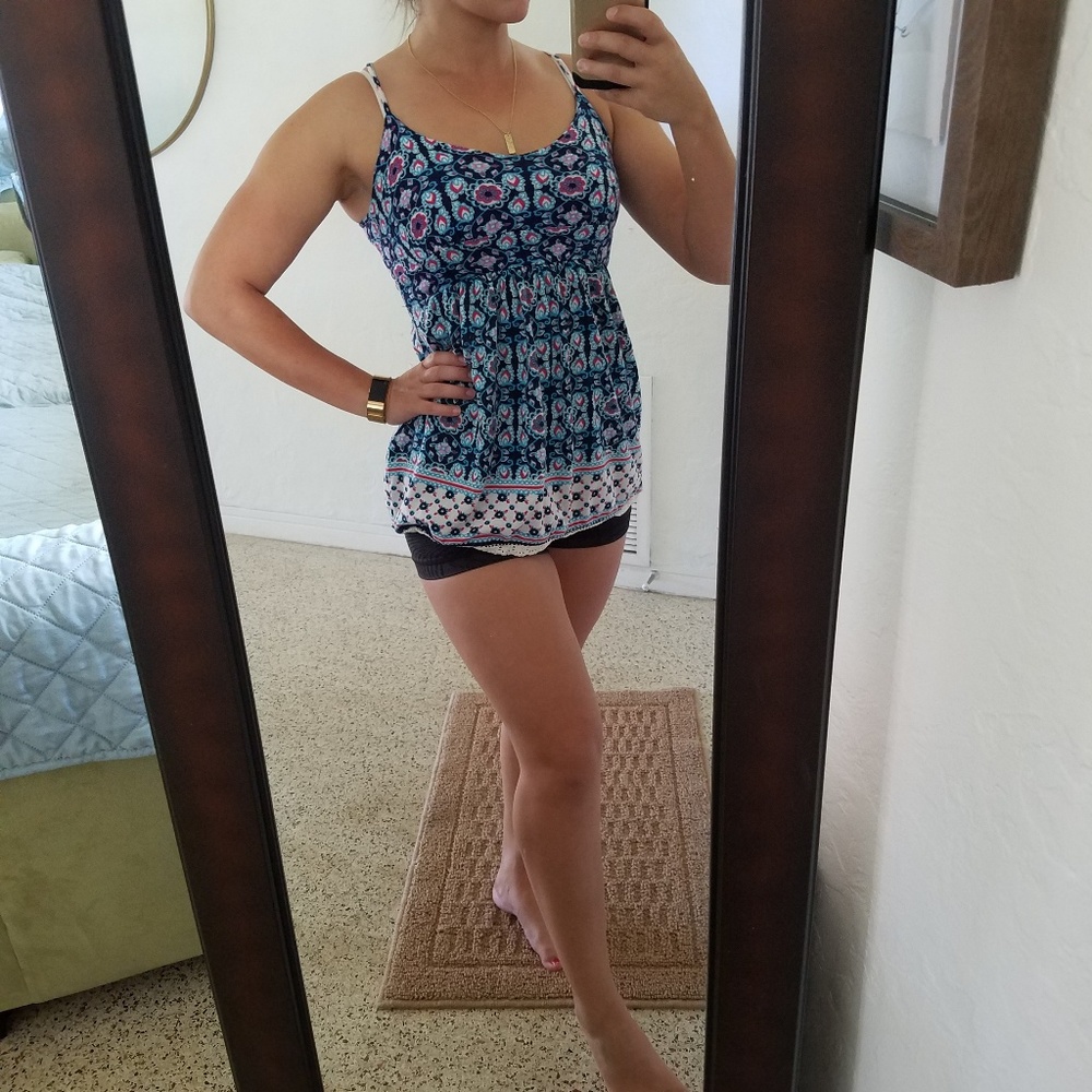 Floral Lace Tank Small